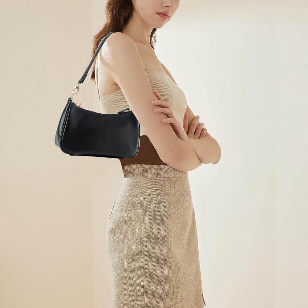 Shoulder Bag for Women with 2 Removable Straps and Zipper Closure Crossbody Bags - Picture 7 of 7